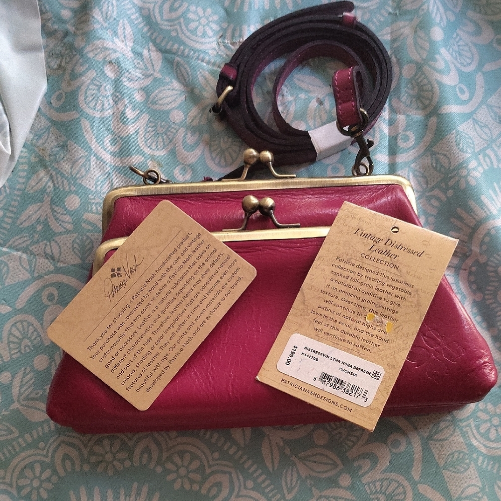 Vintage Burgundy Leather Bag